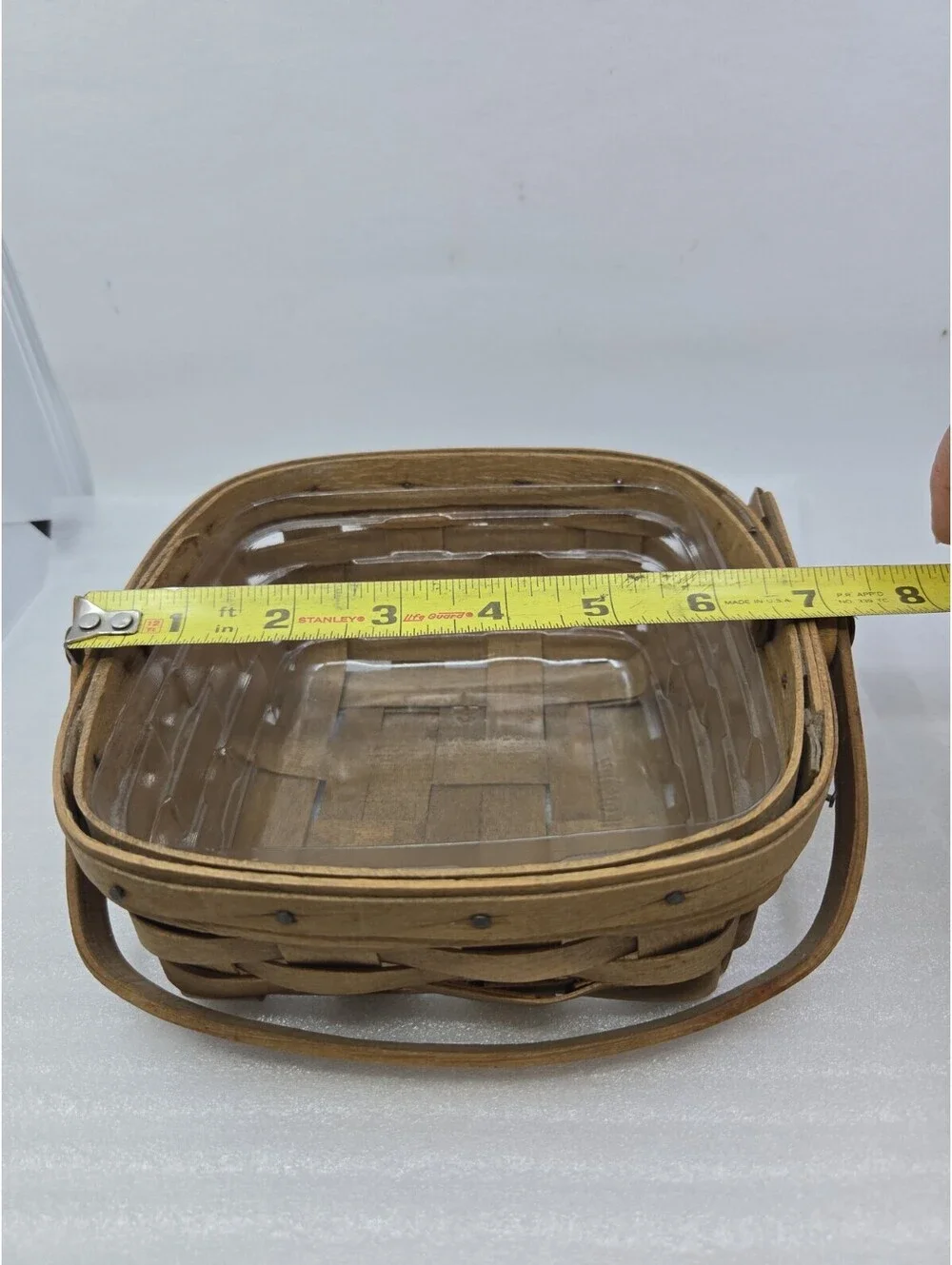 Longaberger 1983 Small Square Berry Basket 7